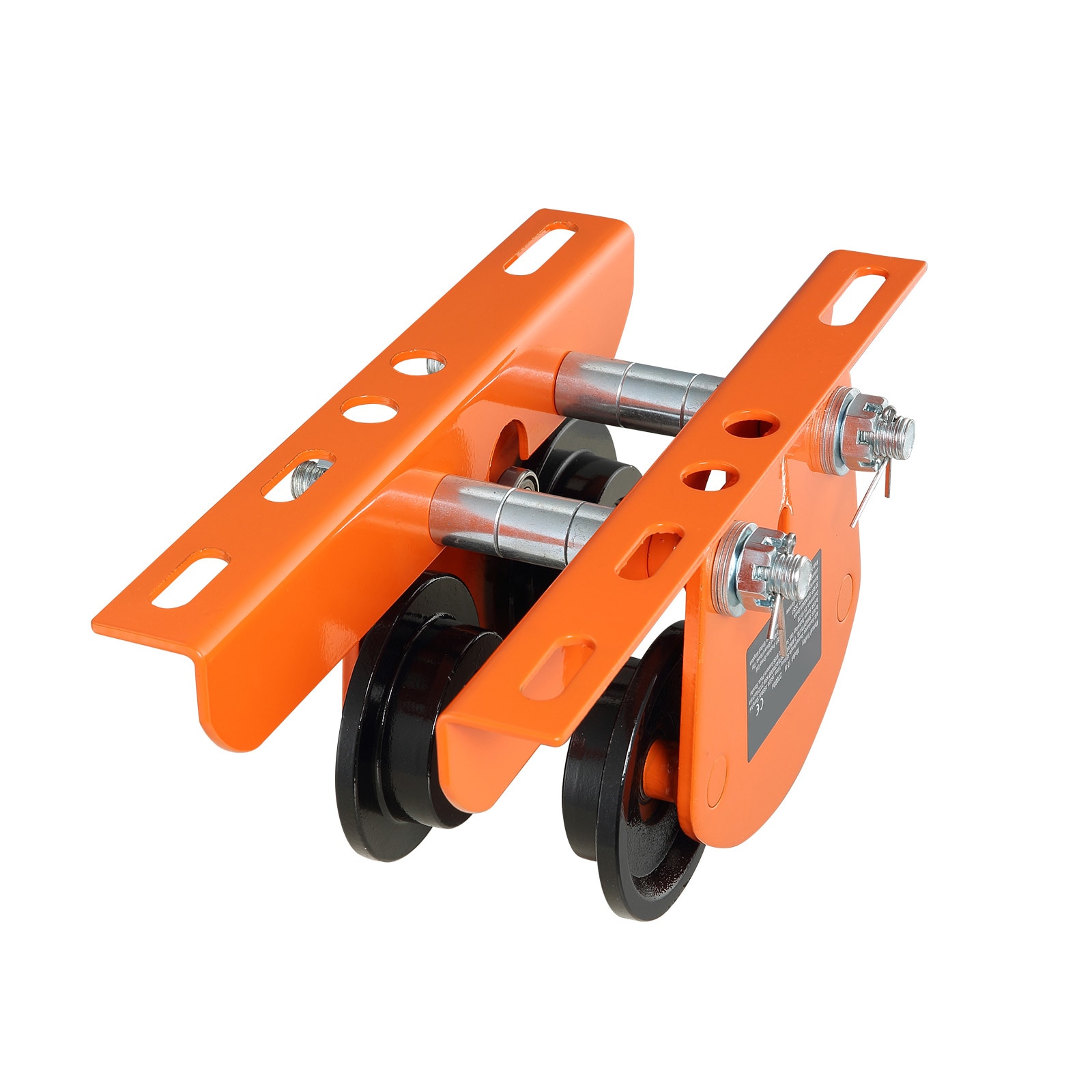 GIVIMO Push Beam Trolley 2200-lb 1-Ton Manual Trolley for Electric Hoist PA200 PA300 PA500 with 2.68-in to 4.33-in Adjustable I-Beam Flange Width Dual Wheels