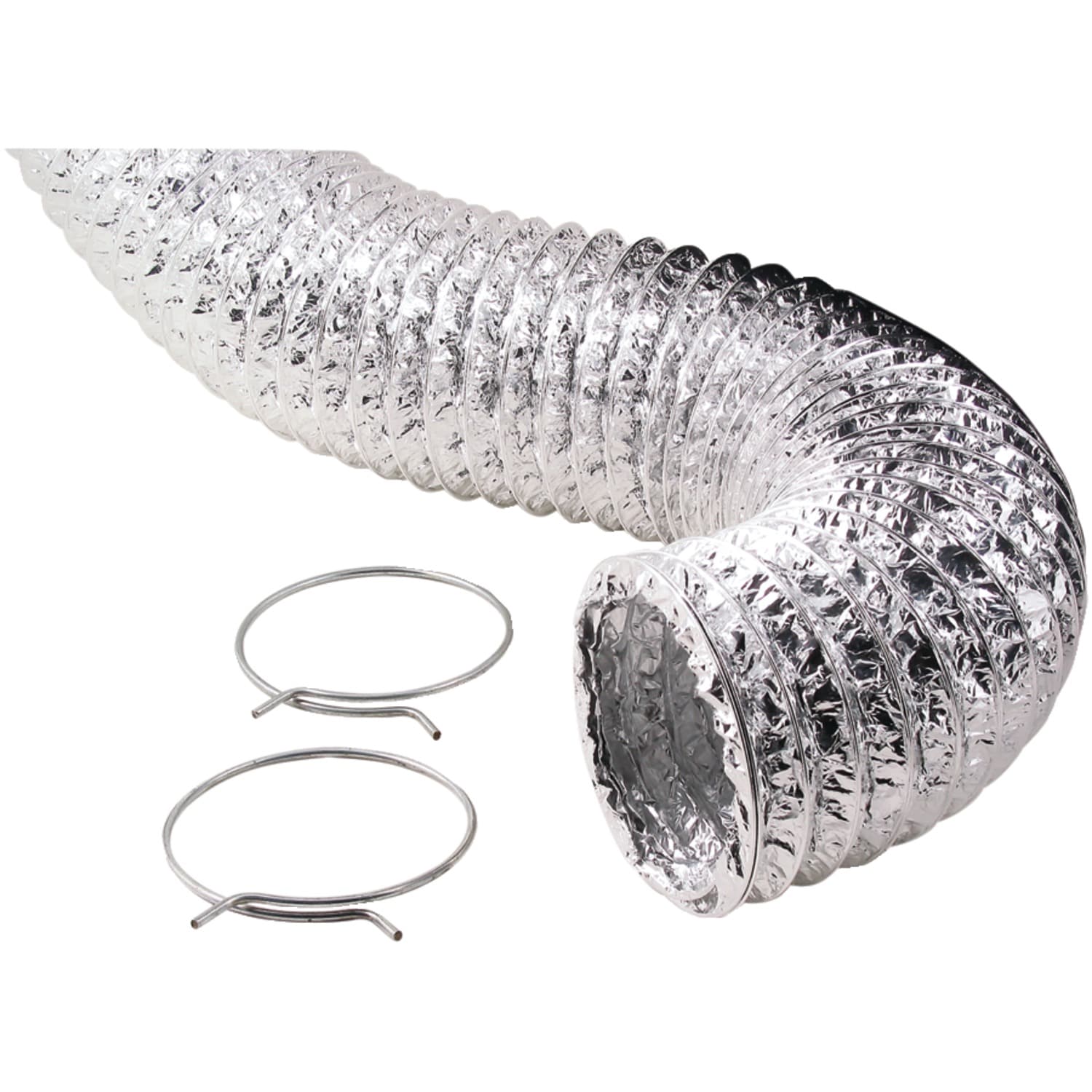 Deflecto VENFO405MSX 4-in x 5.0-ft Aluminum Flexible Duct