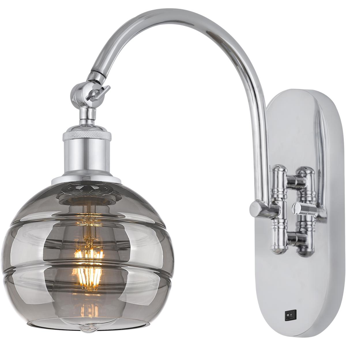  518-1W-PC-G556-6SM Ballston Rochester Wall Sconce Polished Chrome