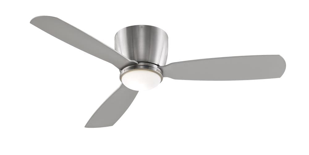 Fanimation FPS7955BN Embrace 52-in Brushed Nickel Ceiling Fan with Light Kit and Remote (3-Blade)