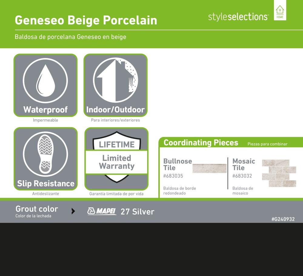 Style Selections 63GE01 Ceramic-Tile - View #9