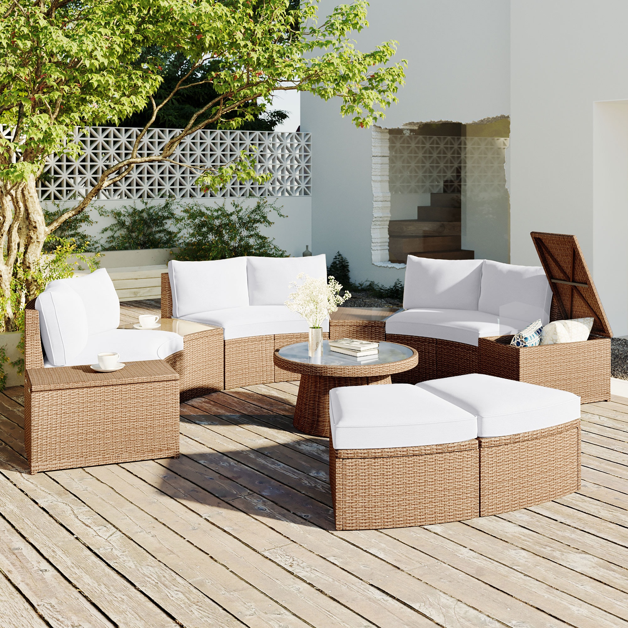 SINOFURN SYA020352BG Patio-Conversation-Sets - View #2