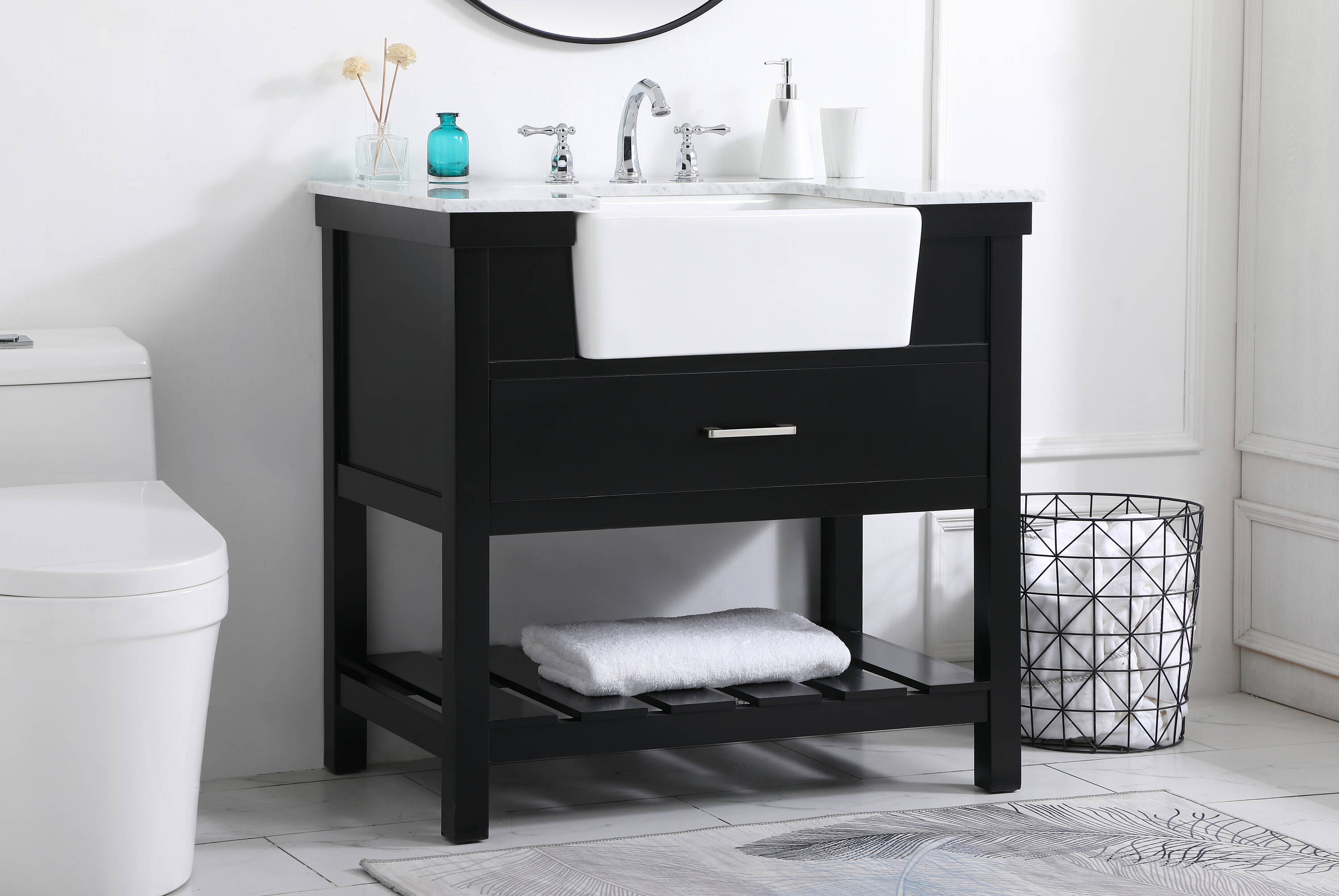 Elegant Decor HF180408BK Bath-Vanity-Combo - View #3
