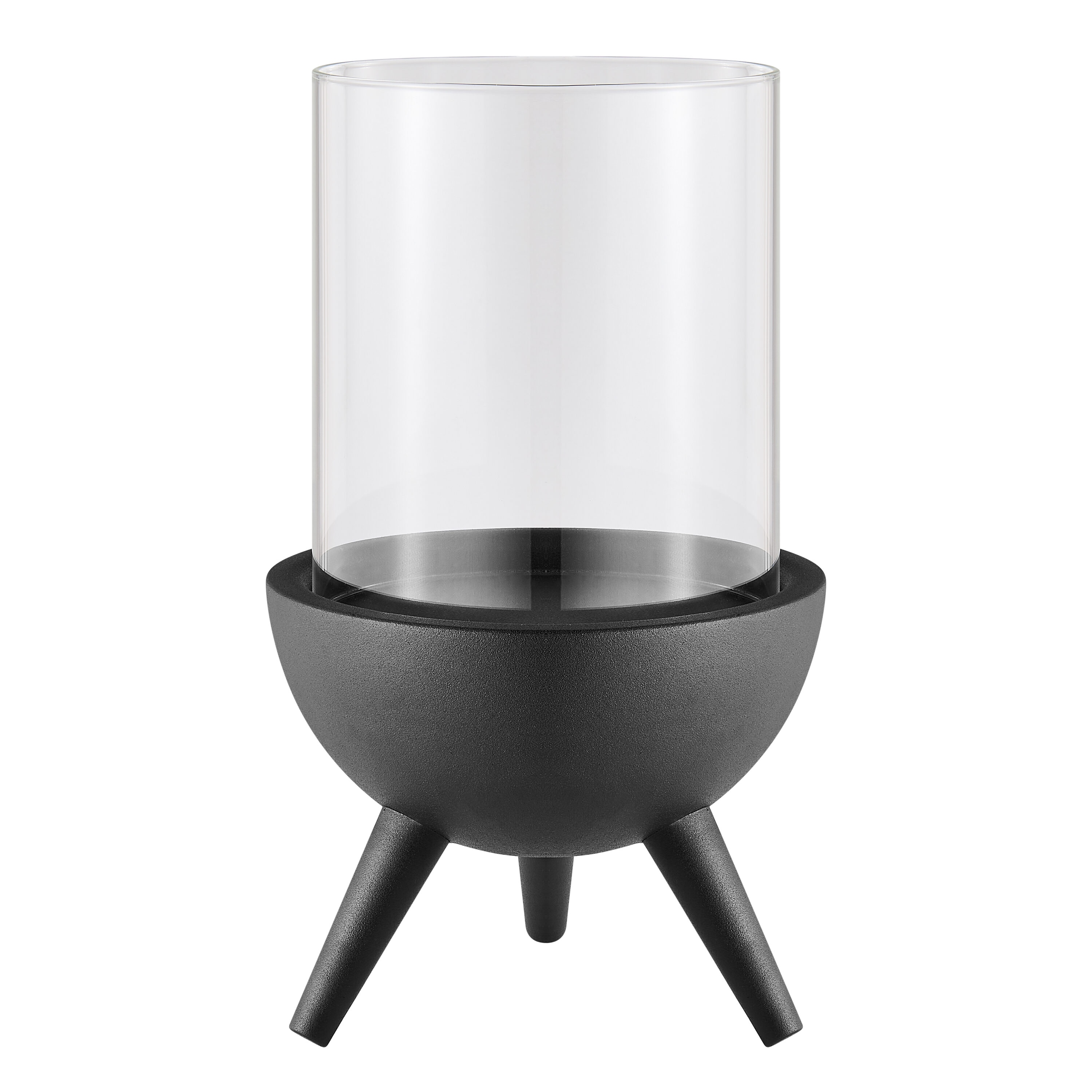 Danya B. 1 Candle Molta Metal and Glass Pillar Candle Holder