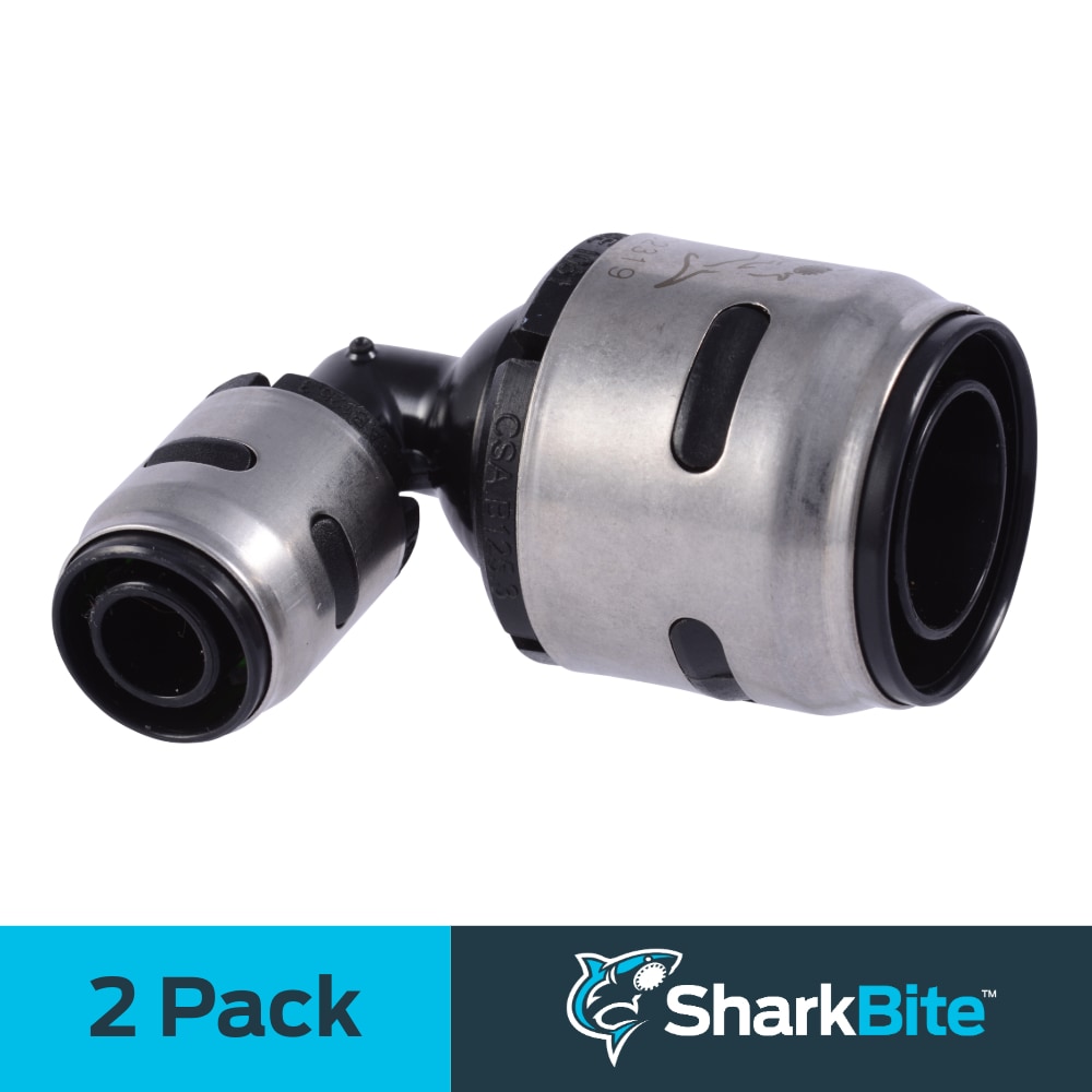 SharkBite K277WP2 EvoPEX 1-in x 1/2-in Push-to-Connect 90-Degree Reducing Elbow (2-Pack)