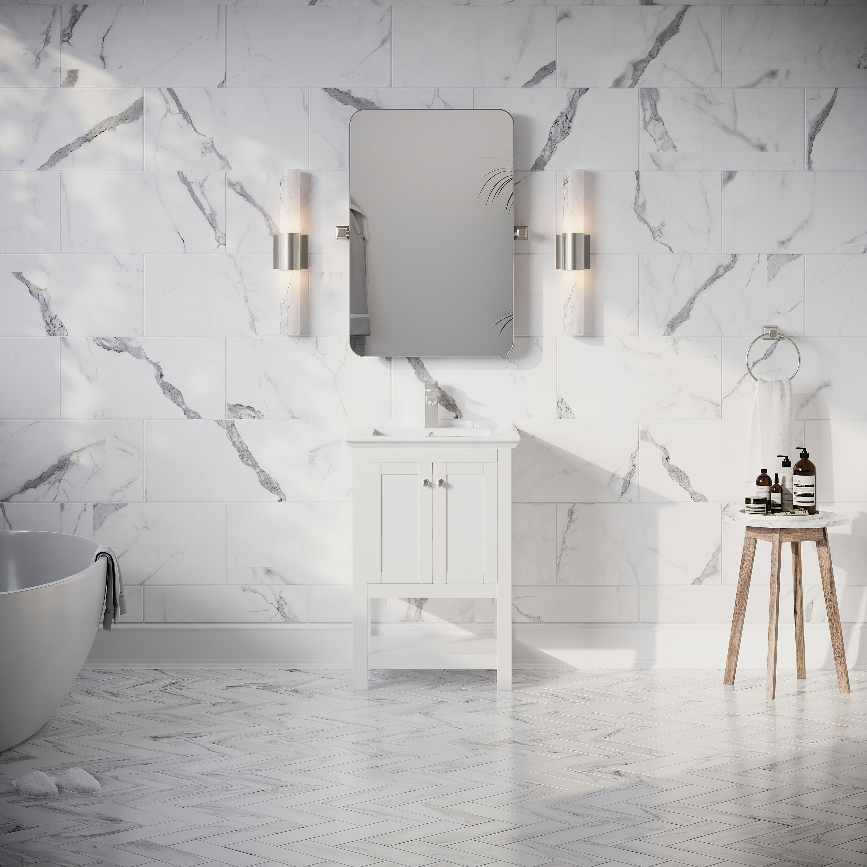 Fresca FCB2304WH-I Bath-Vanity-Combo - View #6