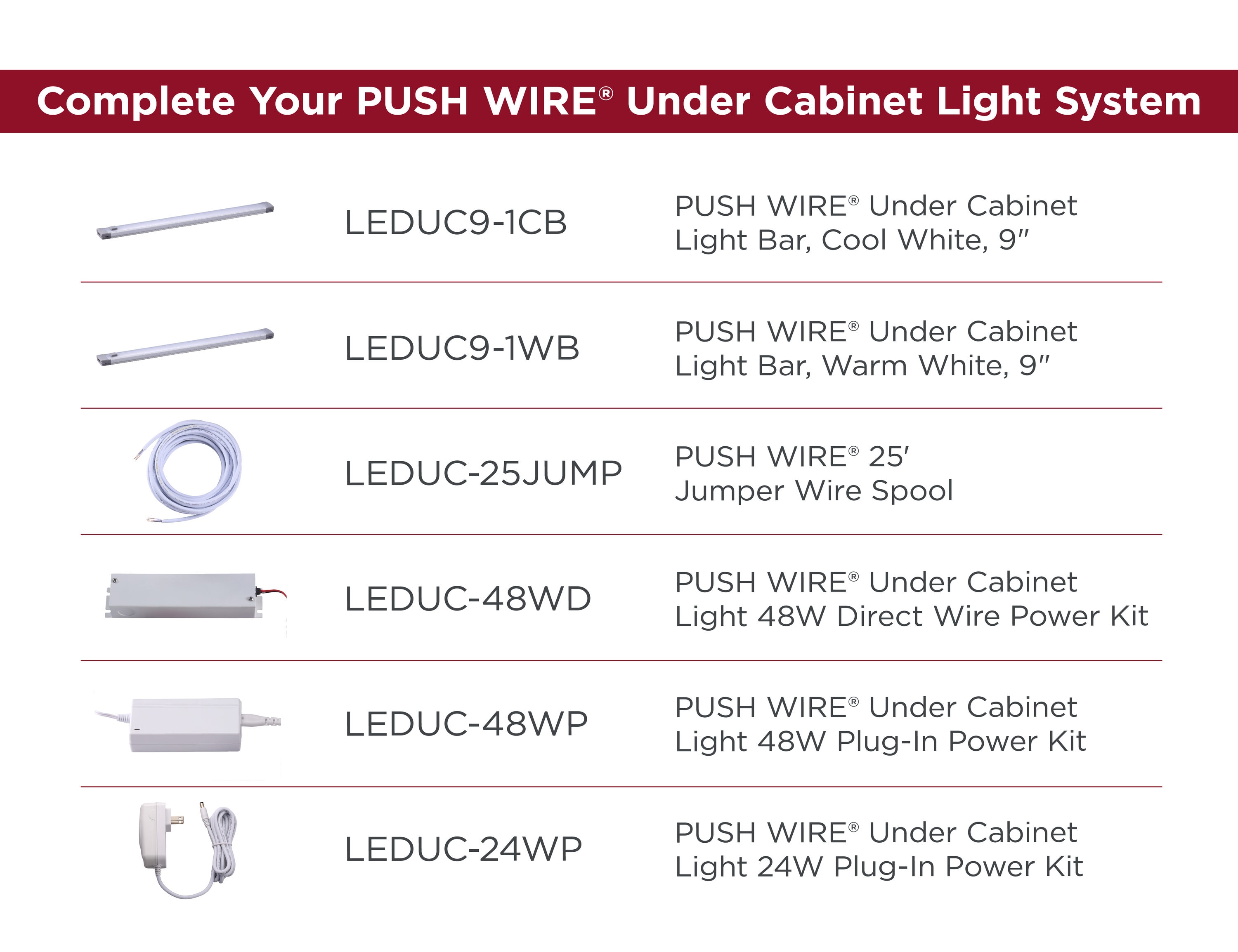 BLACK+DECKER UL Listed White Push Connect™ 25ft Jumper Wire Kit for BLACK+ DECKER® Under Cabinet Lighting - Hardwired/Plug-in - Linking Cord in the Under  Cabinet Lighting Parts & Accessories department at
