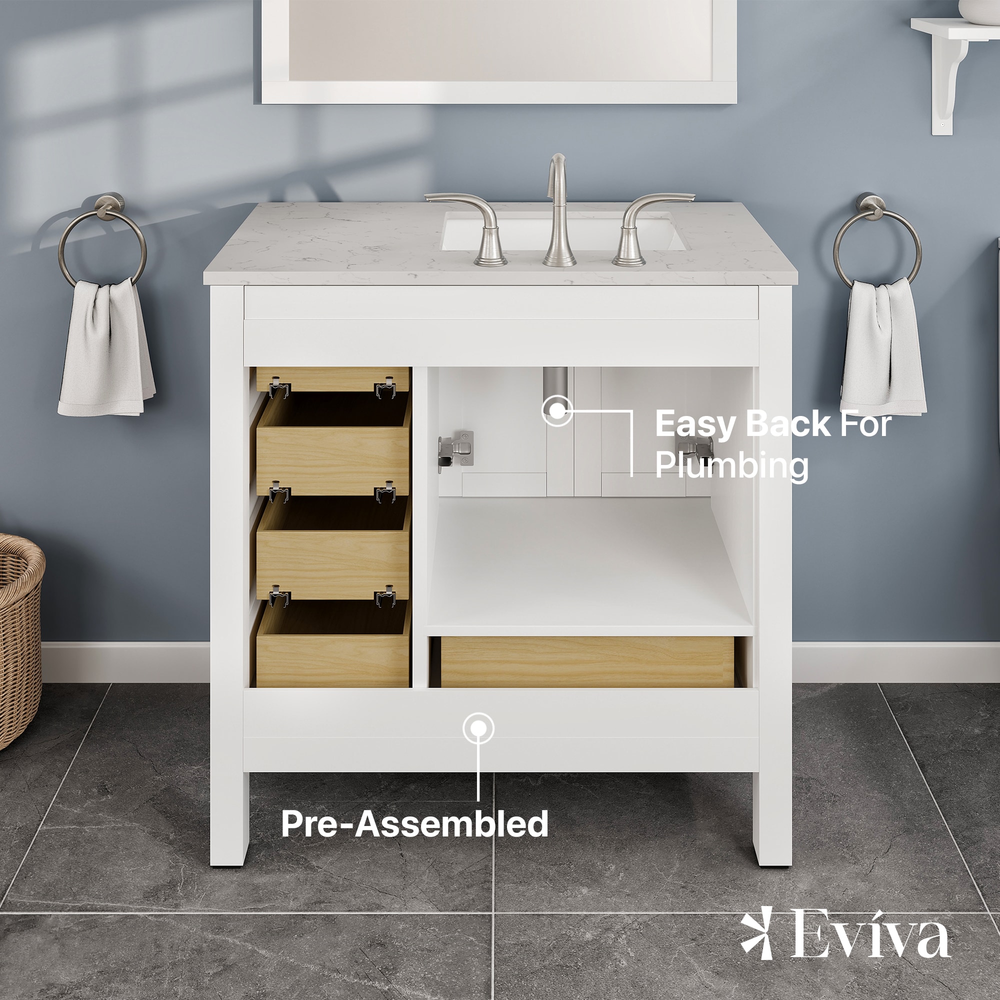 Eviva EVVN412-36WH-Q Bath-Vanity-Combo - View #6