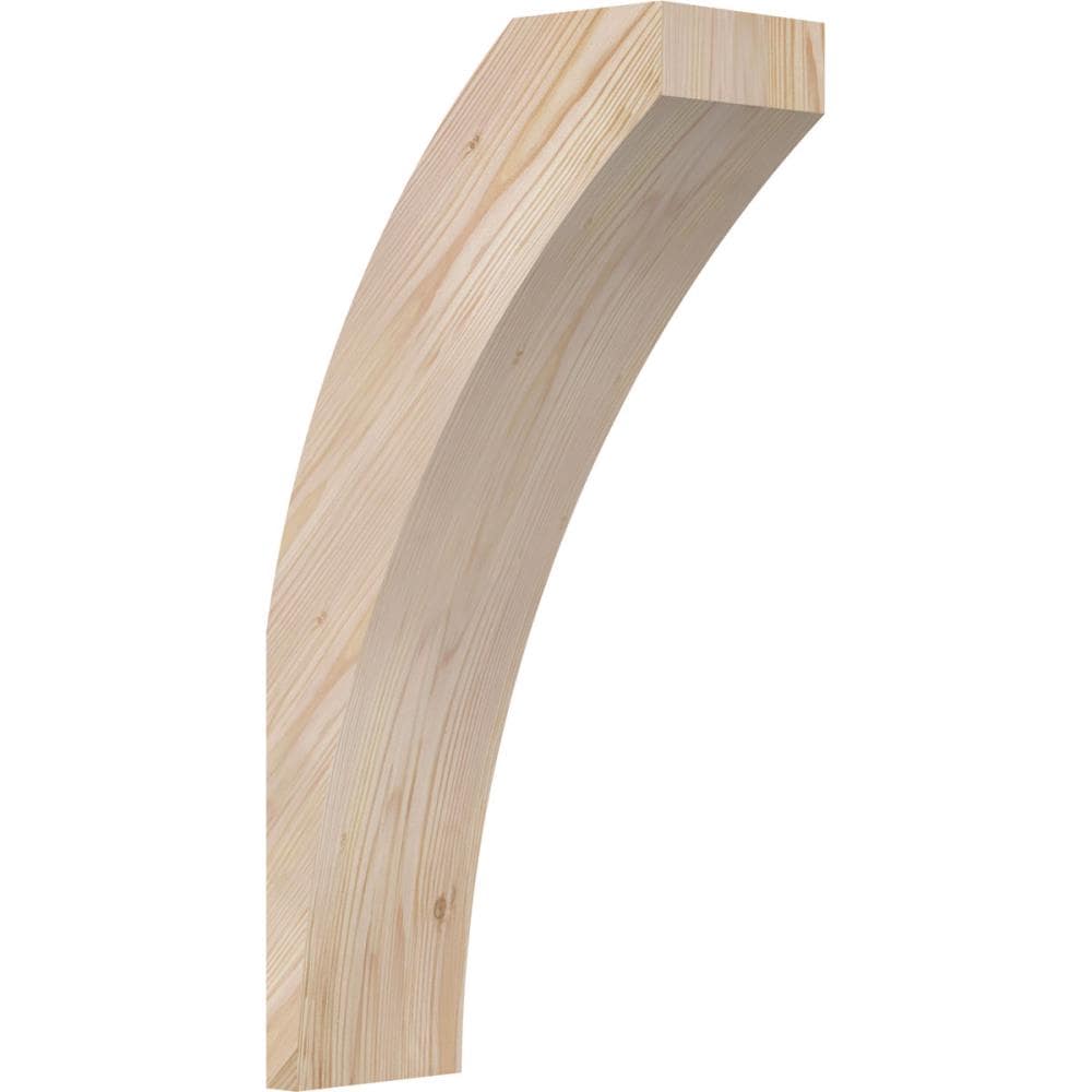 Ekena Millwork BRC06X12X24THR00SDF 5-1/2-in x 12-in x 24-in Douglas Fir Unfinished Wood Thorton Smooth Knee Brace