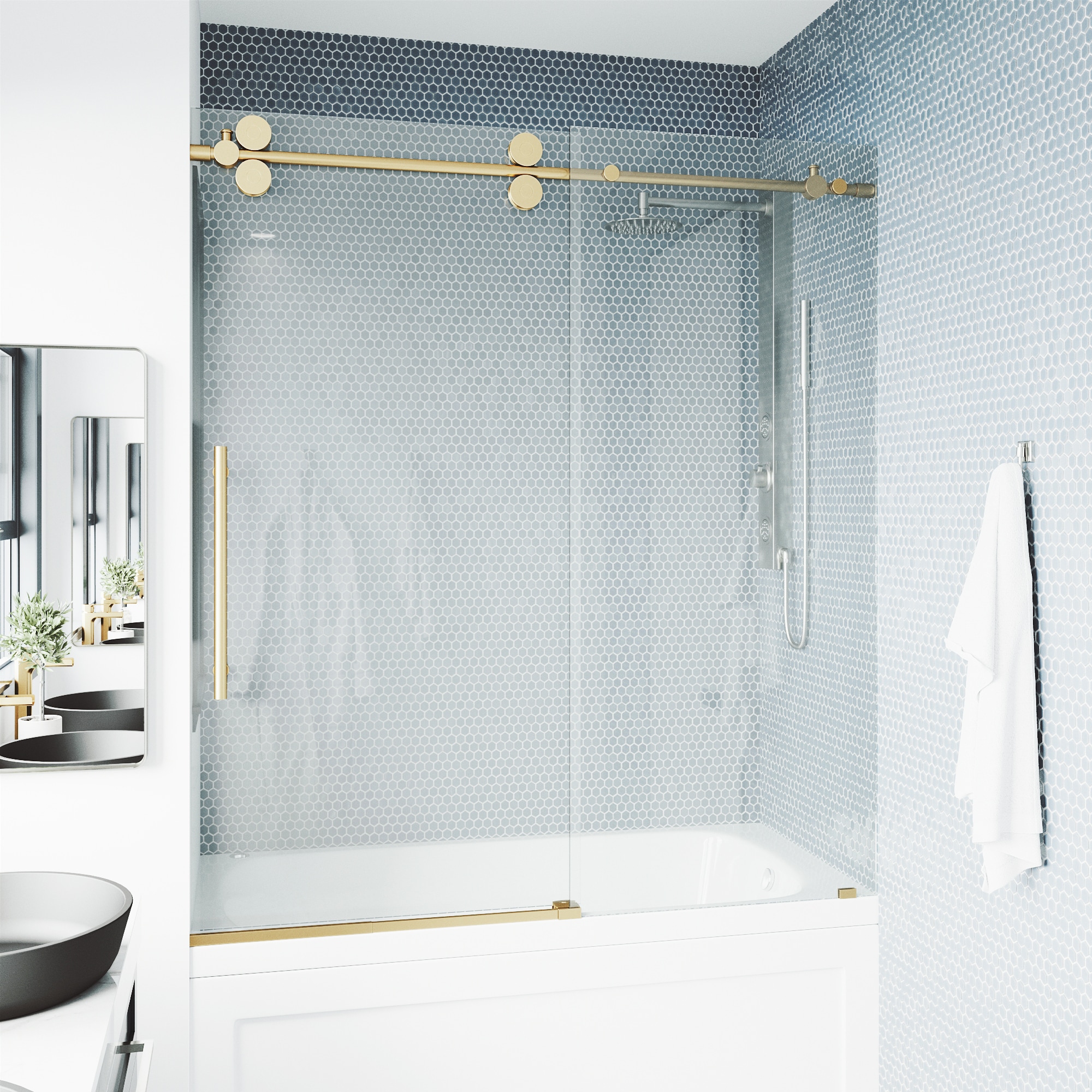 VIGO VG6041MGCL6066 Bathtub-Doors - View #6