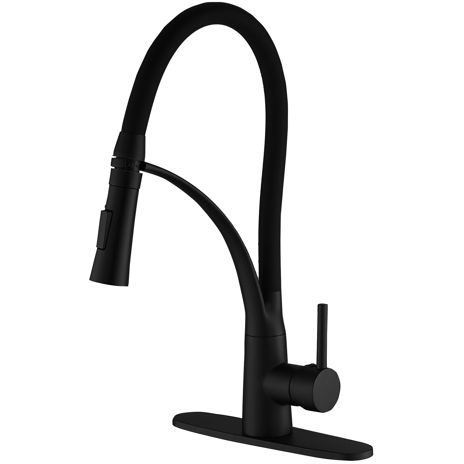 BWE A-94013 Single Kitchen Faucet Matte Black Single Handle Filtered ...