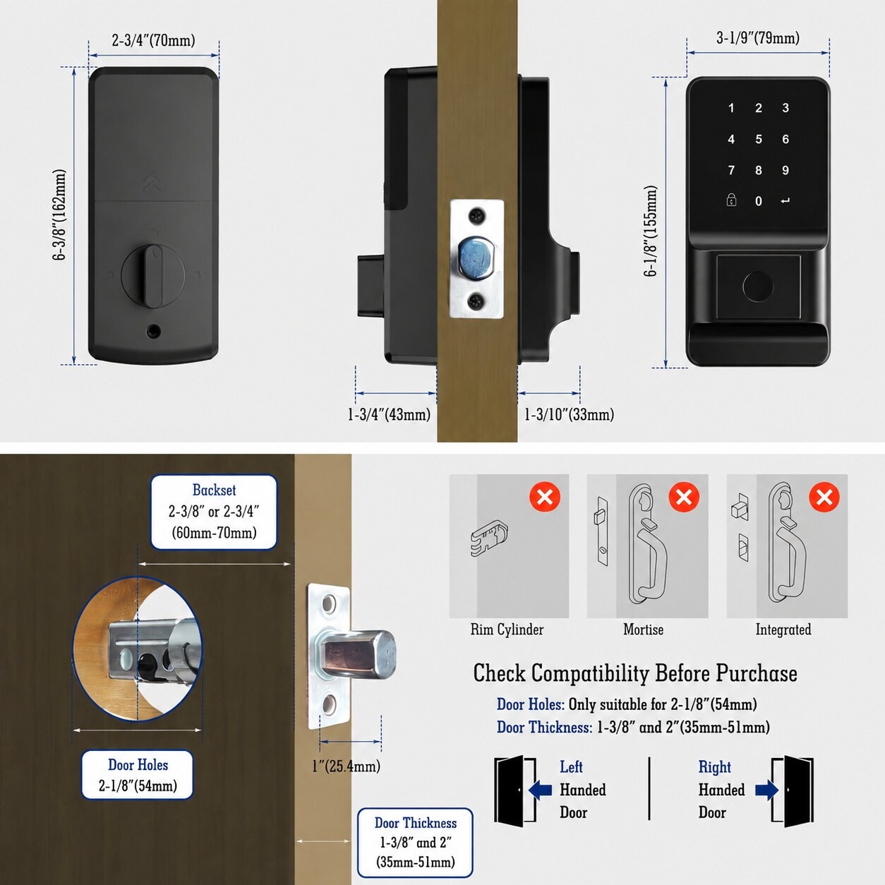 Anqtovp LAN0813N256 Door-Deadbolts - View #7