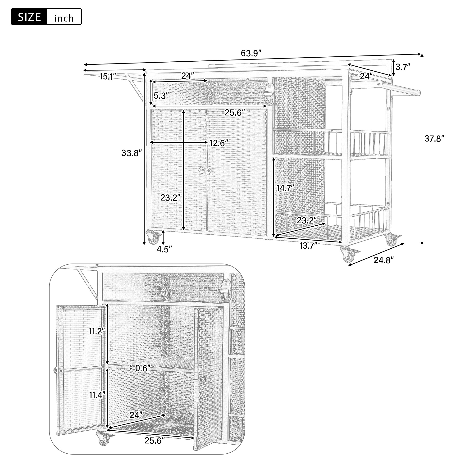 LOVMOR SF-L-N719P243726D Kitchen-Furniture - View #2