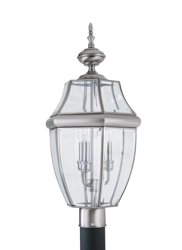Generation Lighting 8239-965 Lancaster 24-in Antique brushed nickel Traditional Outdoor Post light