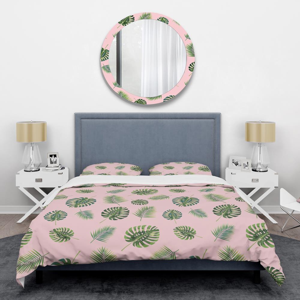 Designart BED24008-K 3 -Piece Green King Duvet cover Set