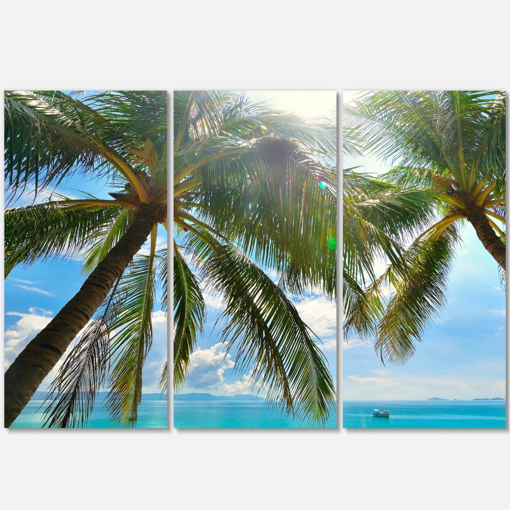 Designart PT14290-3P 28-Inches H x 36-Inches W Coastal Canvas Print