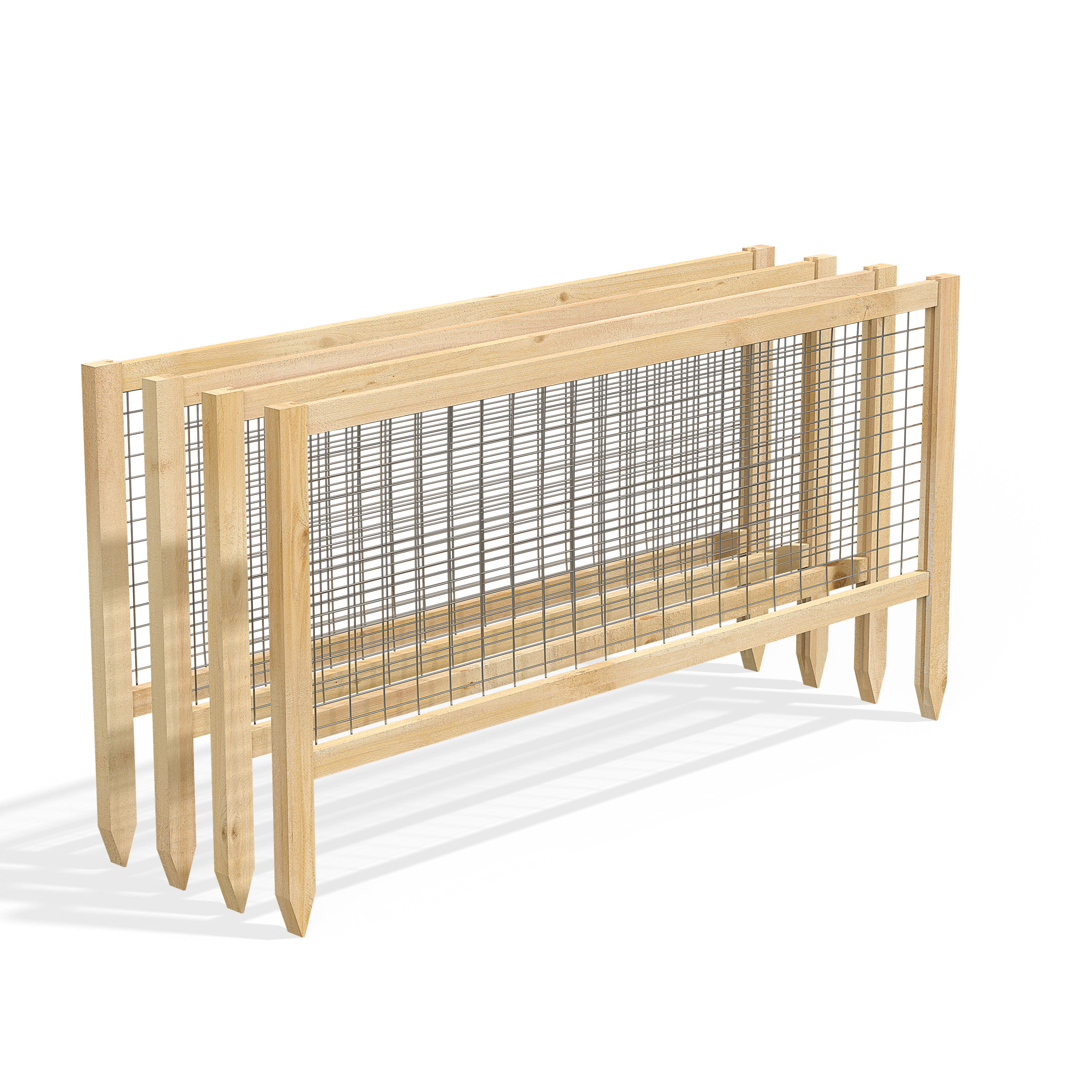 Greenes Fence RCCG4PK 0.75-Inches x 45-Inches x 23.5-Inches 4 -Pack Natural Cedar Wood Stainless steel Cedar Border fencing