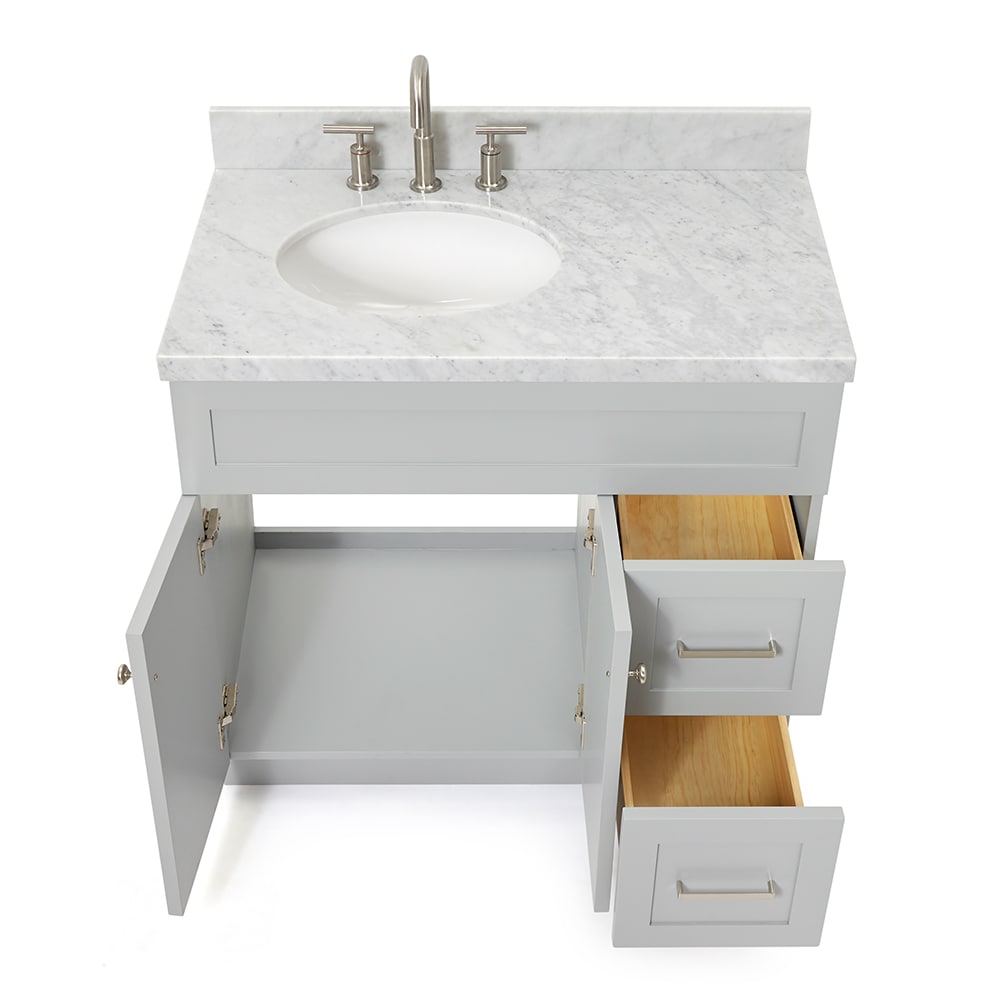 ARIEL F037SLCWOVOGRY Bath-Vanity-Combo - View #6