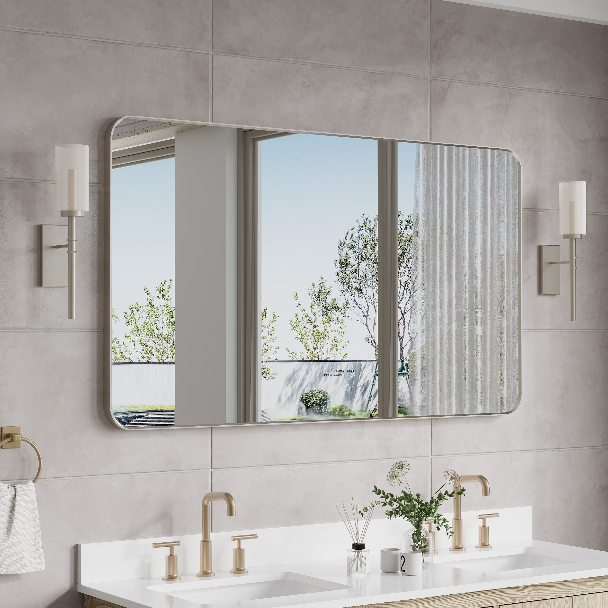 WELLFOR EX-2436FLS Framed-Bath-Mirrors - View #10