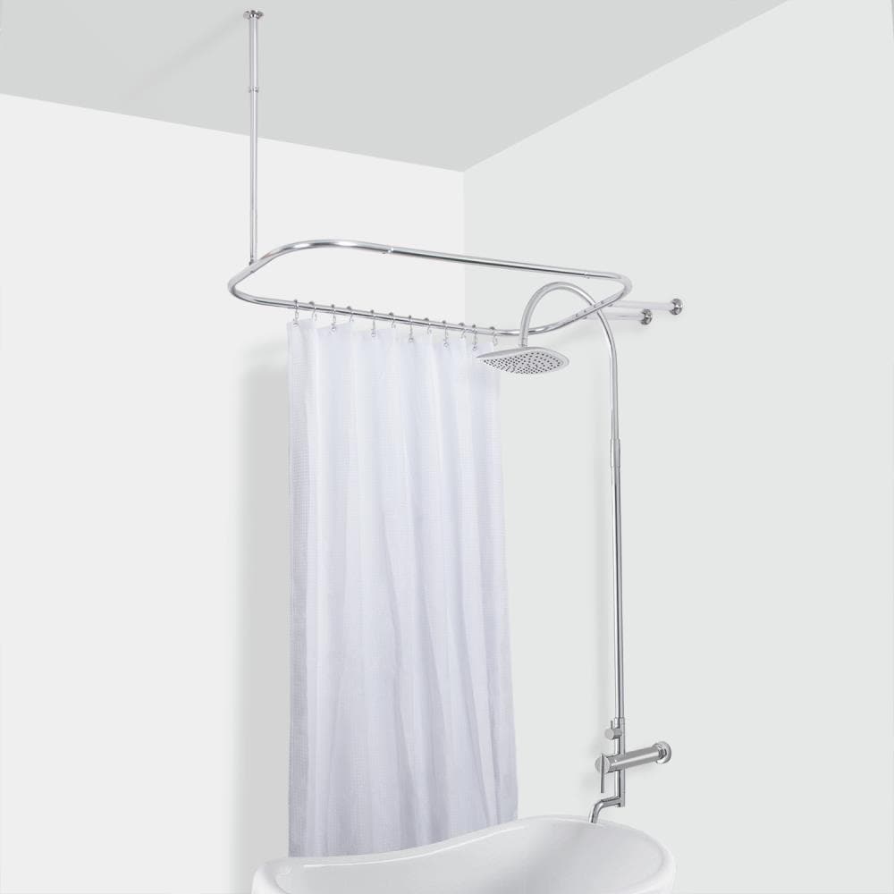Utopia Alley Hoop Shower, What Kind Of Shower Curtain Do You Use For A Clawfoot Tub