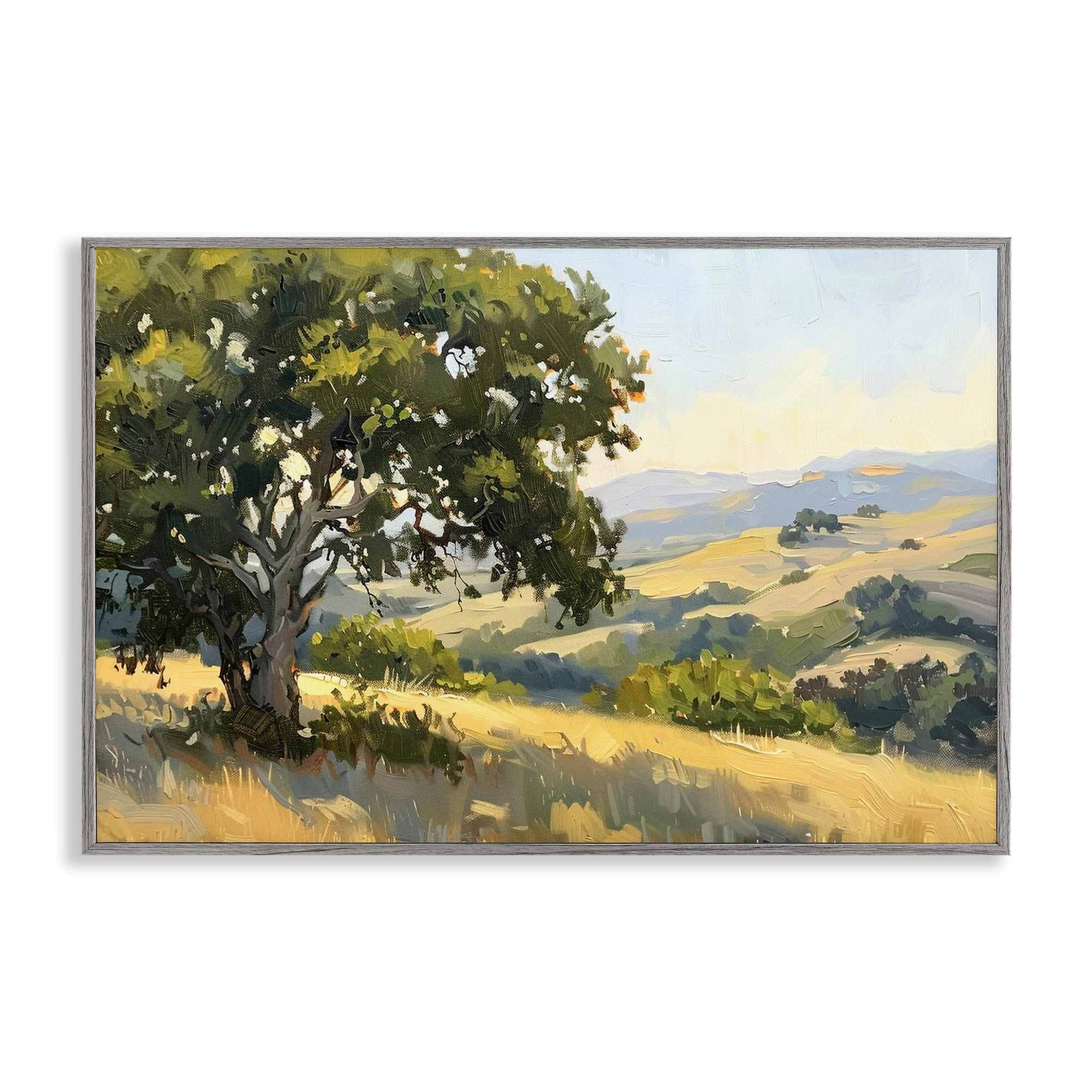 Stupell Industries BT-784-GFF-12X18 On The Hilltop Scenery Framed Giclee design by LSR Creative Studio