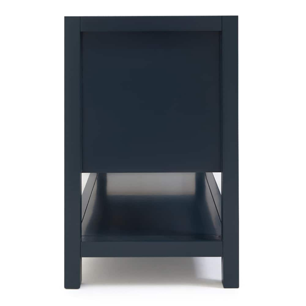 ARIEL Bayhill 54-in Midnight Blue Bathroom Vanity Base Cabinet without ...