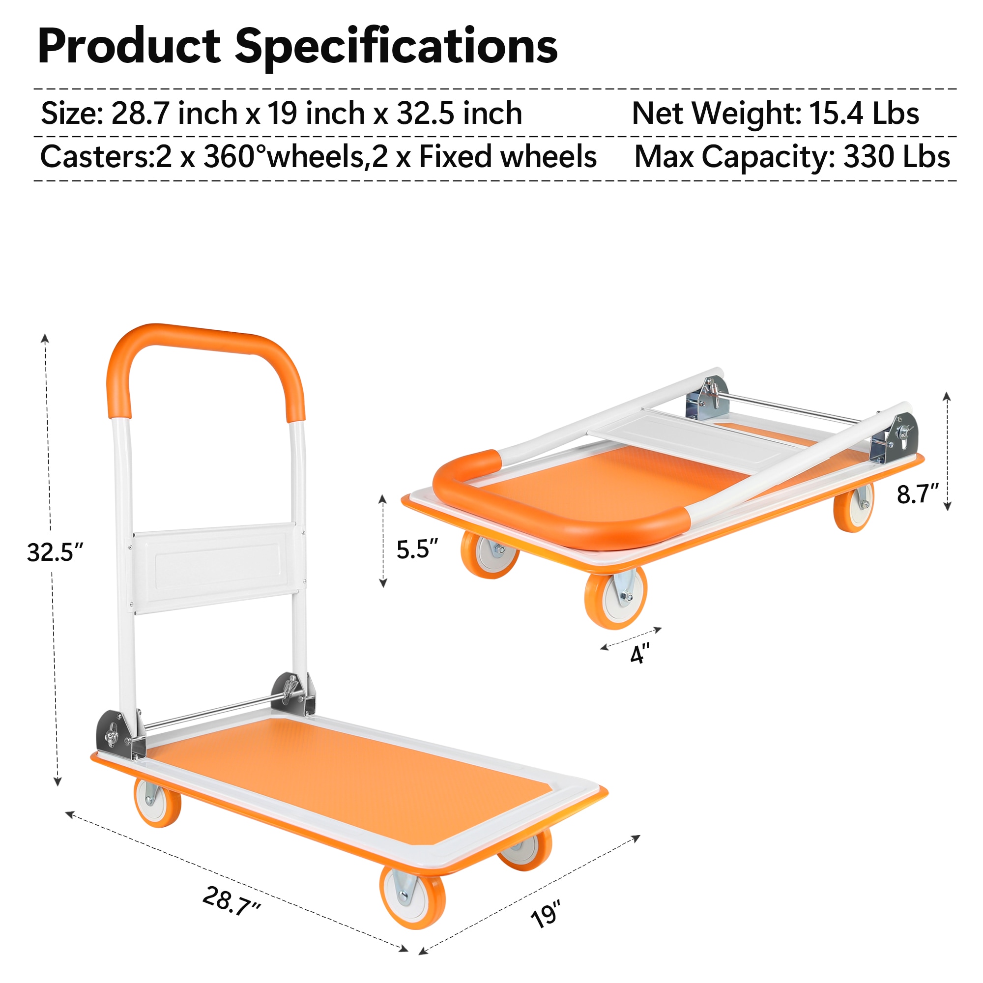 Kahomvis YS-QPW1-276 Hand-Truck-Dollies - View #4