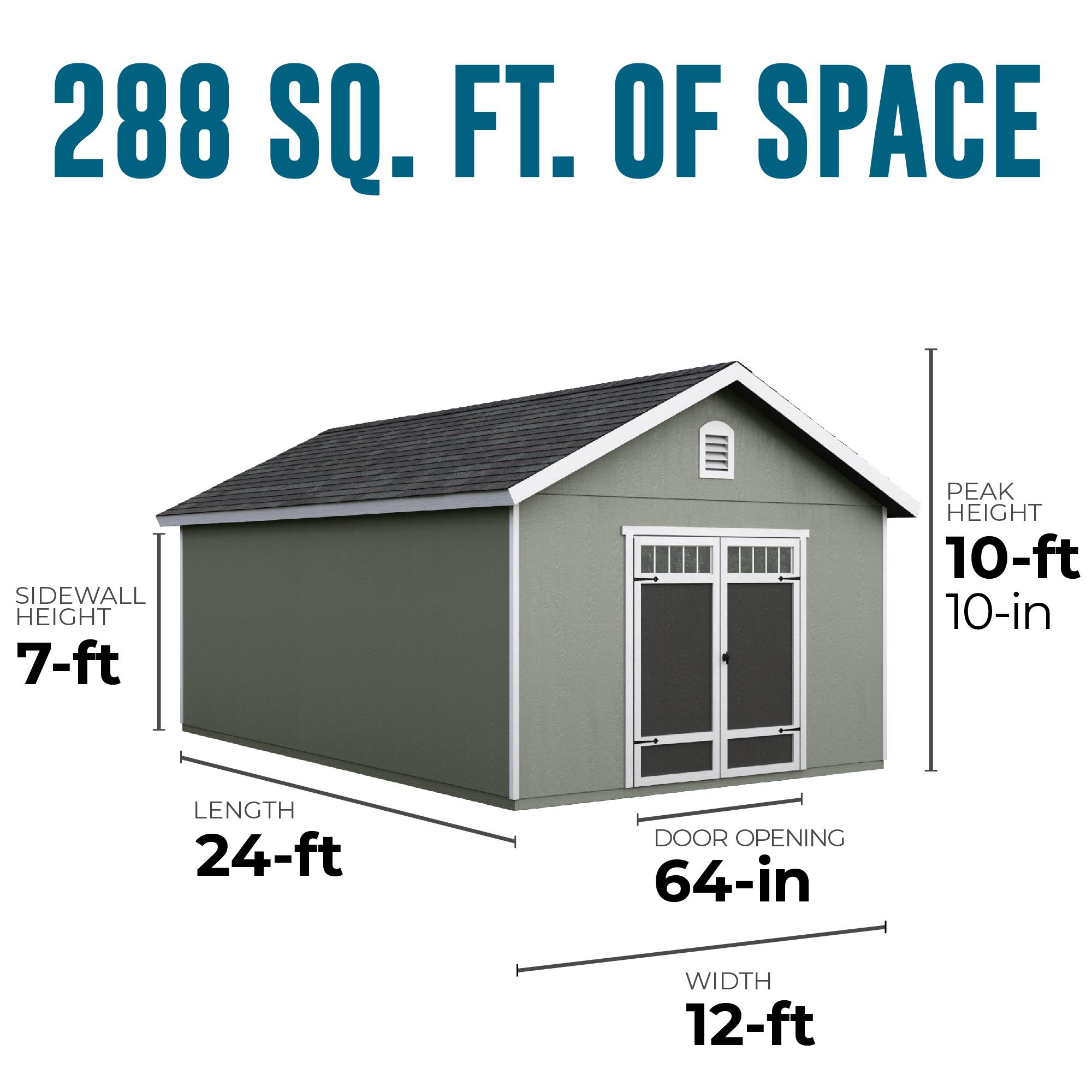 Heartland 19730-7 Wood-Storage-Buildings - View #3