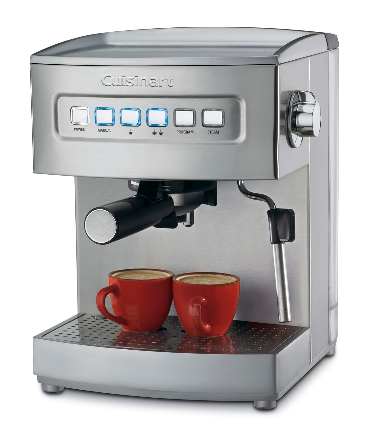 ChefWave Espresso Machine (Red) with Capsule Holder, Cups and Milk Frother