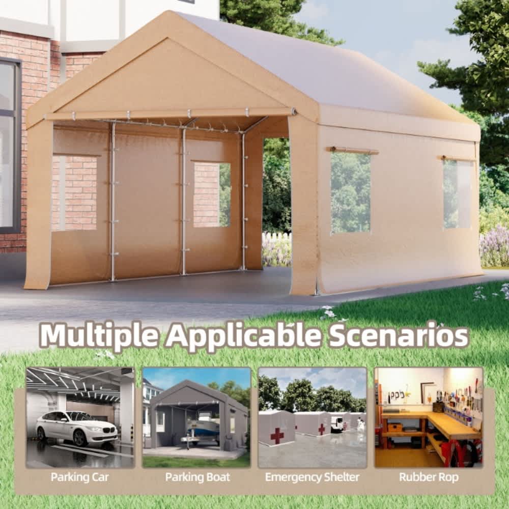 U-HOMY YY-021YE-CP Carport-Covers - View #5