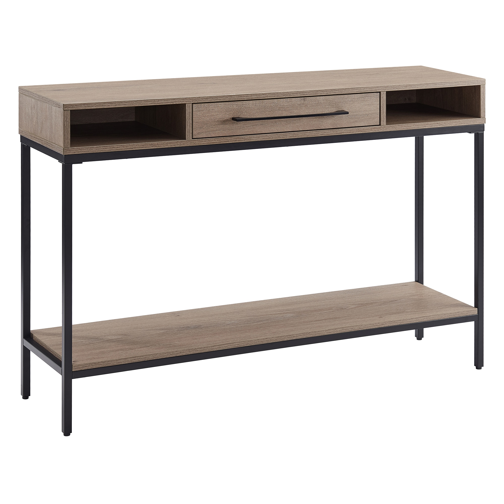 Hailey Home AT1670 Arroyo Modern Blackened Bronze/Antiqued Gray Oak Console table