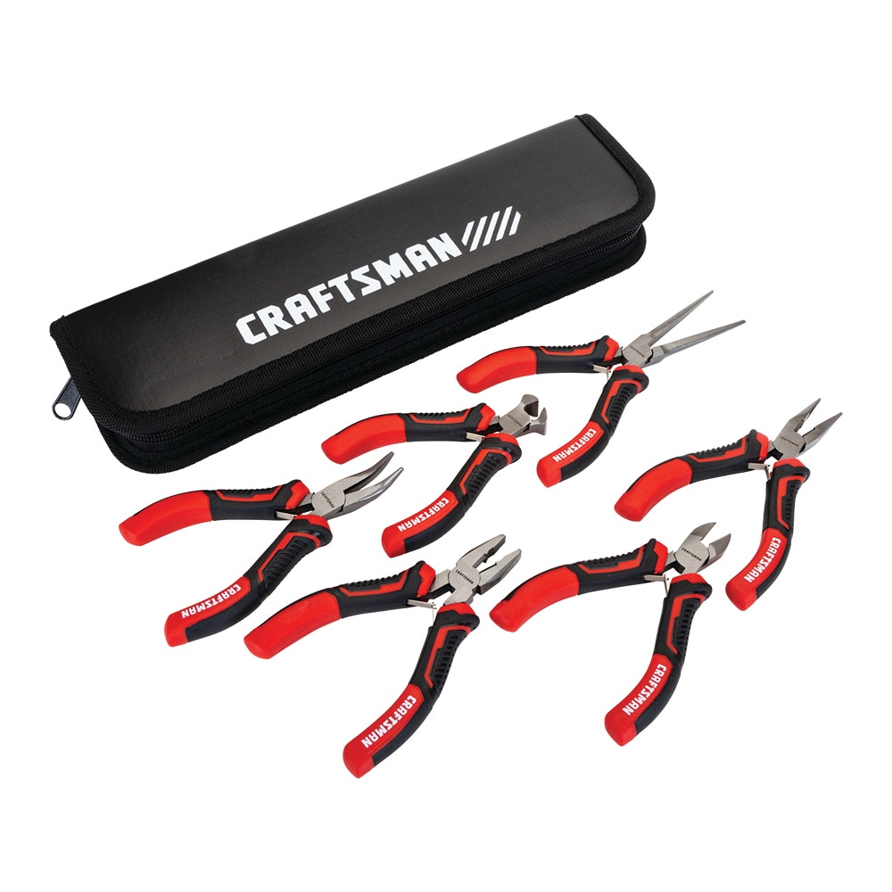 CRAFTSMAN 6-Pack Assorted Pliers with Soft Case at