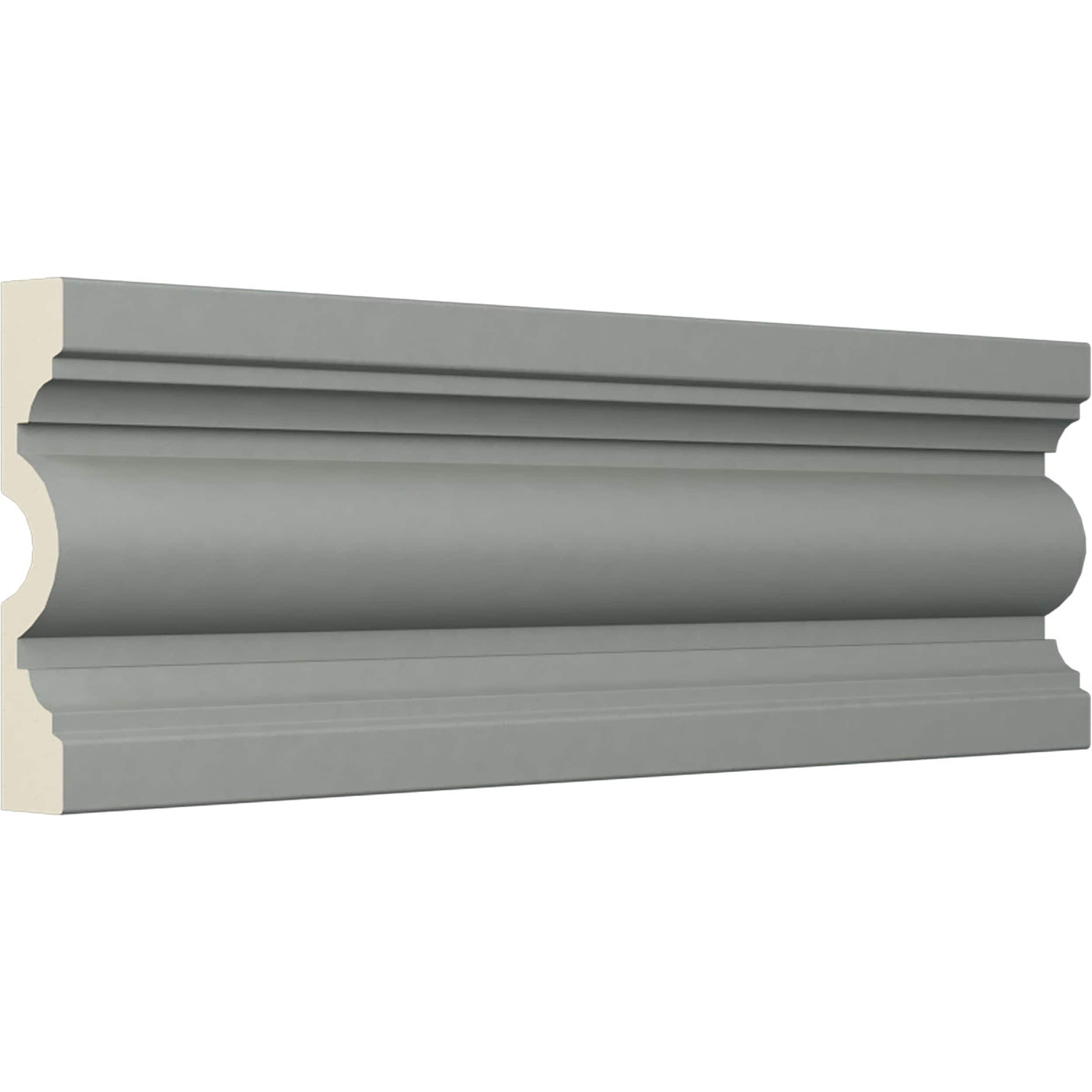Primed White Polyurethane Decorative Chair Rail Moulding