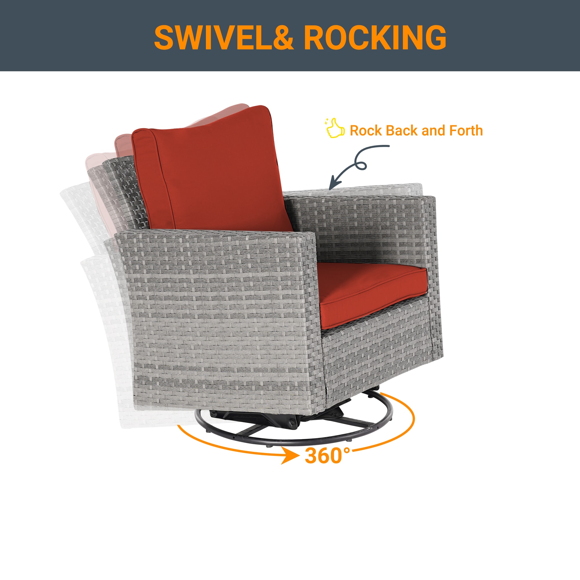 Sonkuki SD-PS2R-HOG-T3 Patio-Conversation-Sets - View #4