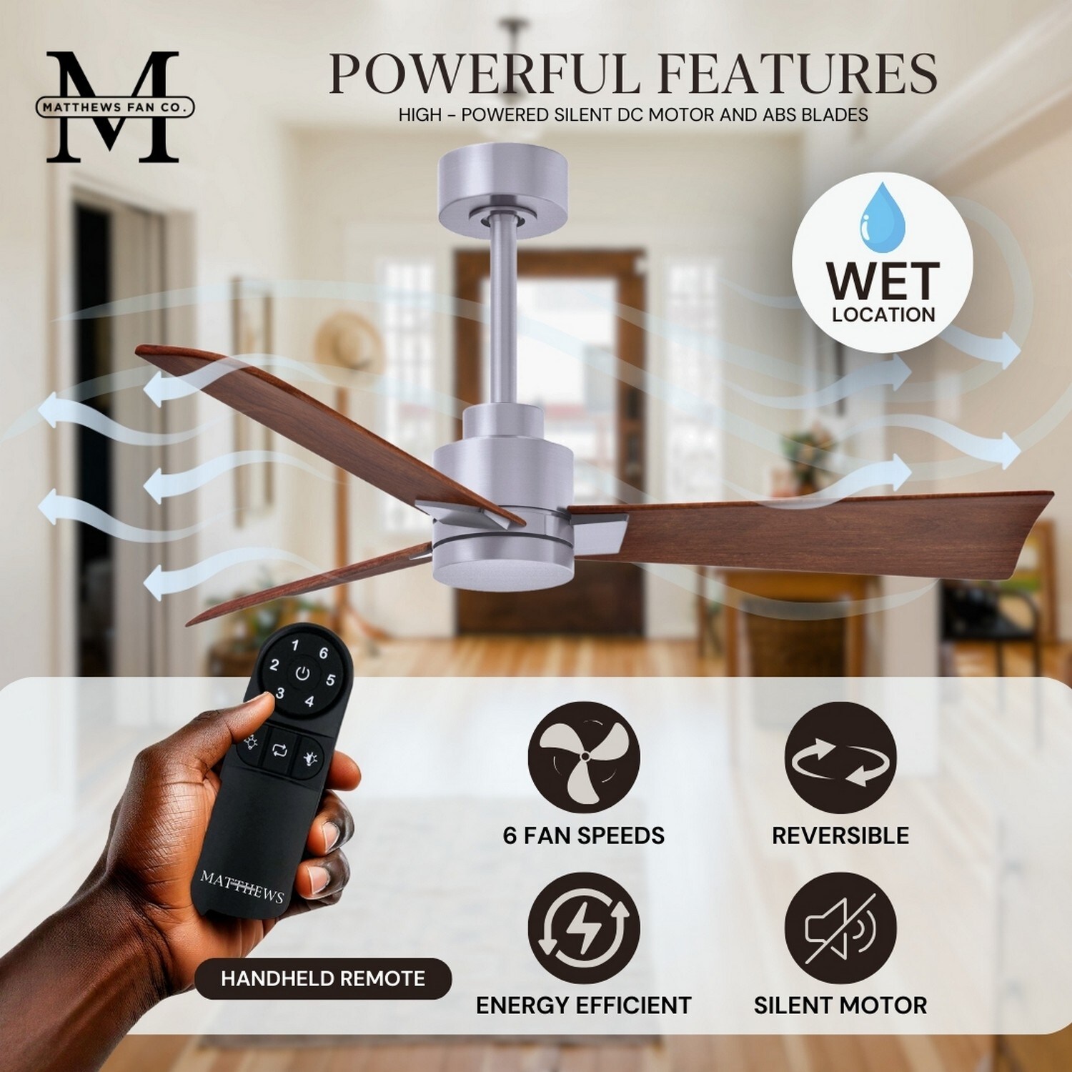 Matthews Fan Company AK-BN-WN-56 Ceiling-Fans - View #6
