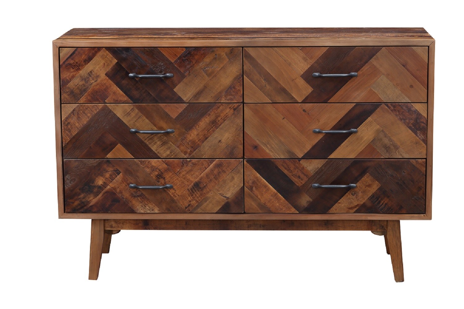 Boraam Industries Benton Multicolored Oak 6-Drawer Double Dresser at ...