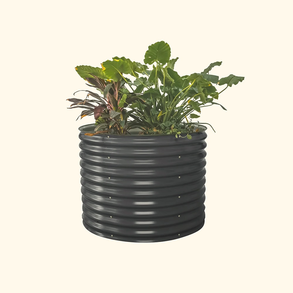 Vego Garden VRB4232MG 42-in W x 42-in L x 32-in H Modern Gray Metal Raised Garden Bed