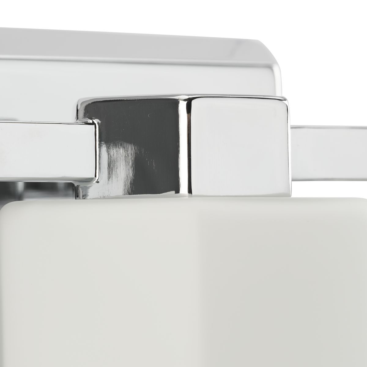 Estrada Polished Chrome 3-Light Vanity with Opal Glass Shades