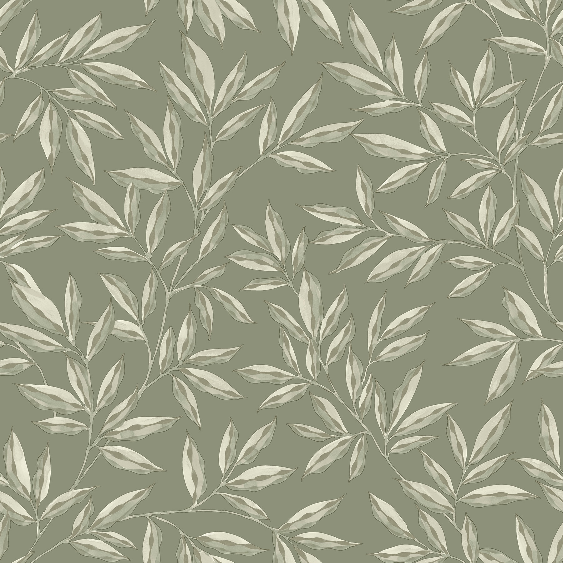 Chris Loves Julia x WallPops CJS6341 30.75-sq ft Olive Vinyl Ivy/Vines Self-adhesive Peel and Stick Wallpaper