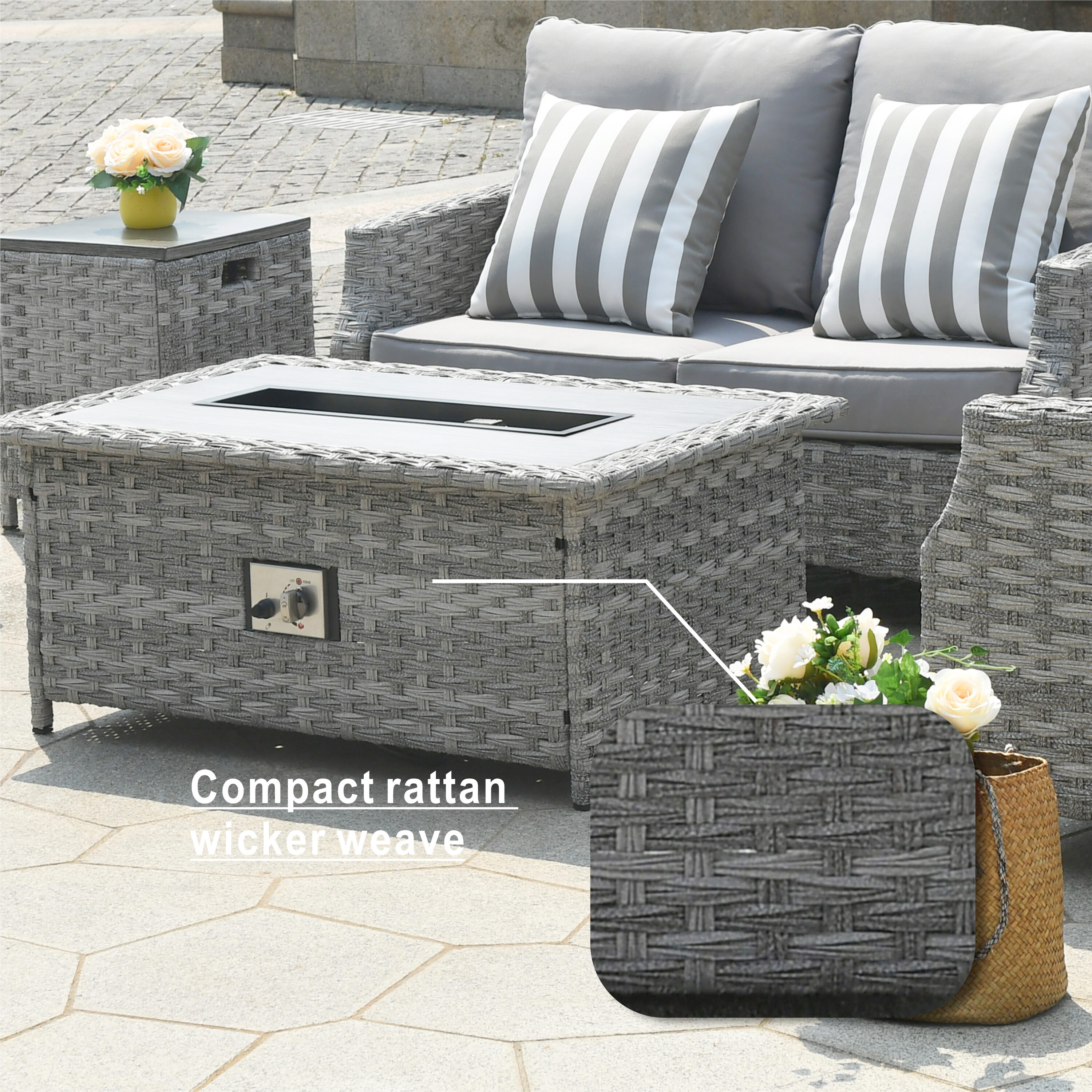 Direct Wicker DWG-1801H-CE Patio-Conversation-Sets - View #10