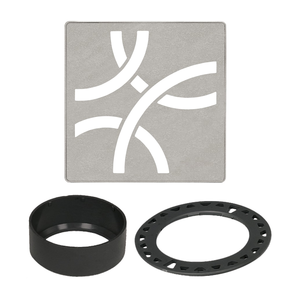 Schluter Systems KDIF4GRKTSBGD6 Kerdi-Drain Greige Square Grate