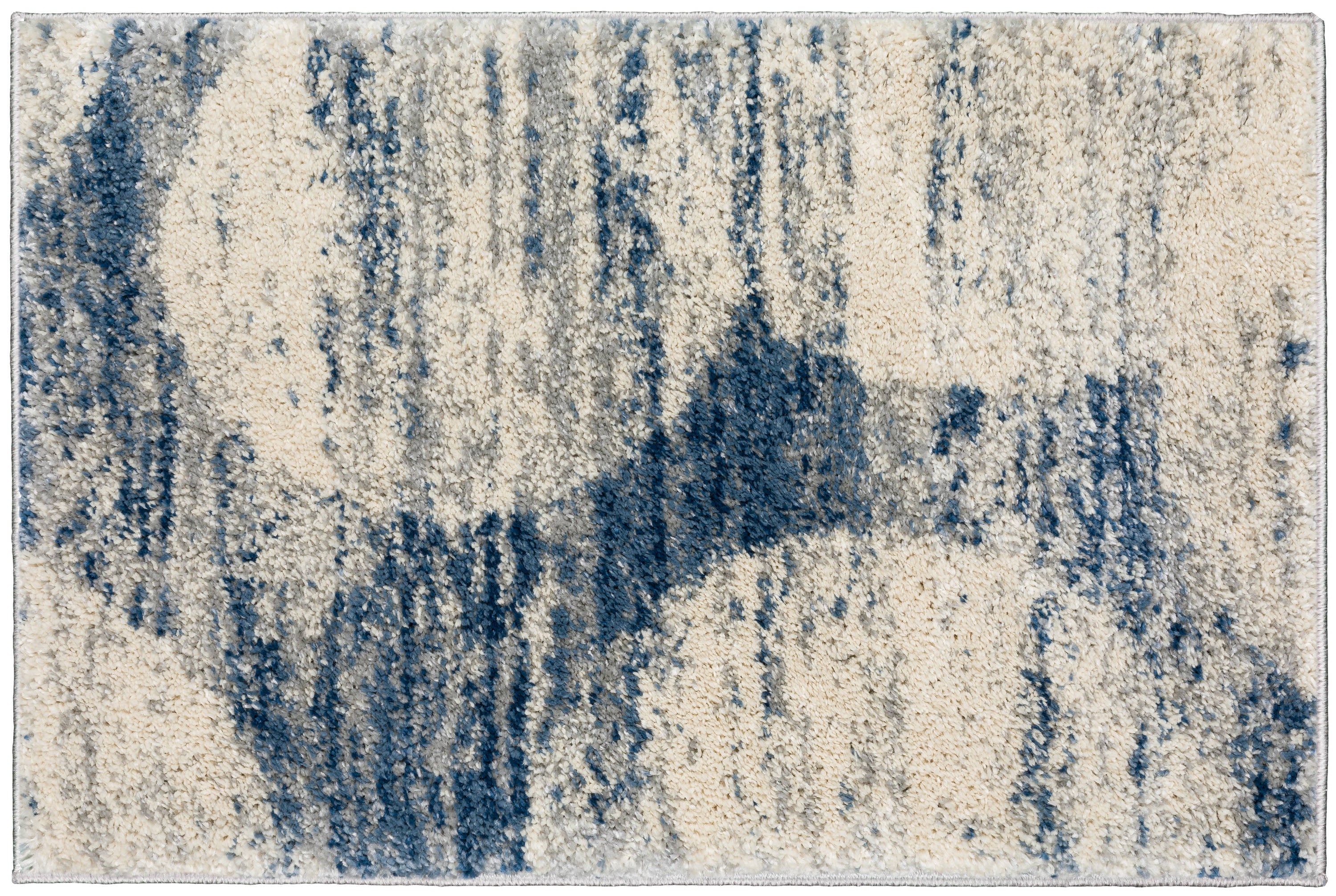 Addison Rugs ABK41BL20X30 Barkley 2 X 3 (ft) Blue Indoor Abstract Mid-century Modern Throw Rug