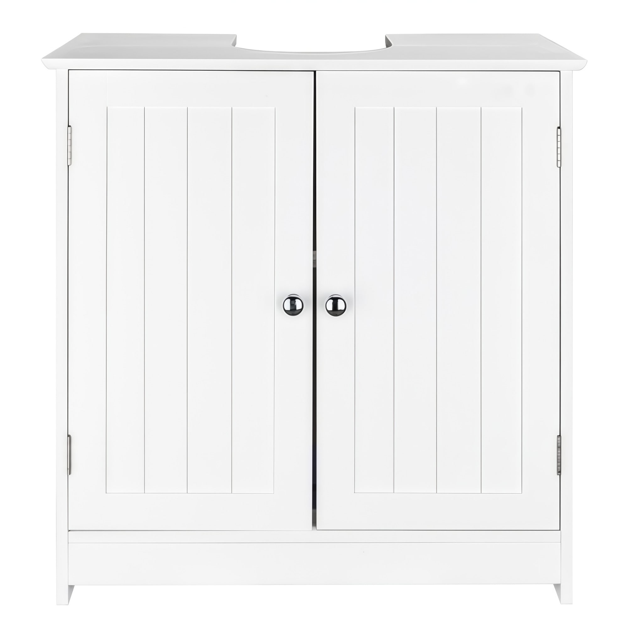 Numhew 24in W 2-Door White Bathroom Sink Cabinet