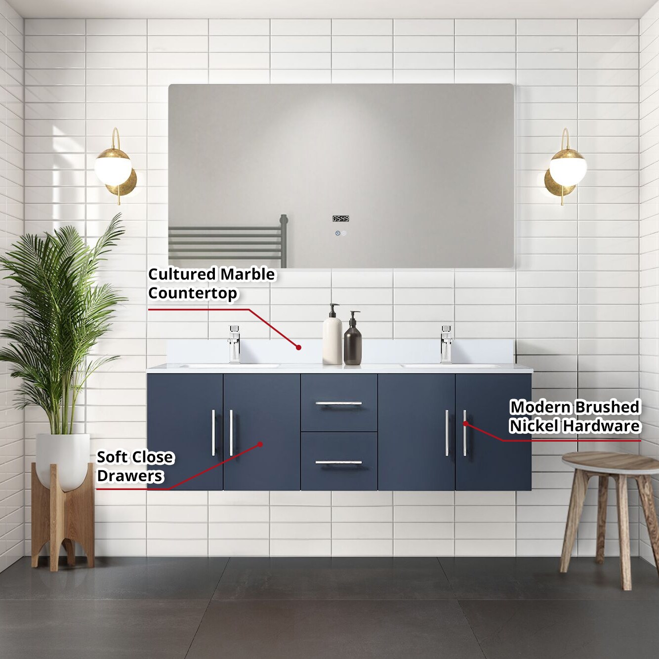 Lexora LVG60DE300 Bath-Vanity-Combo - View #5
