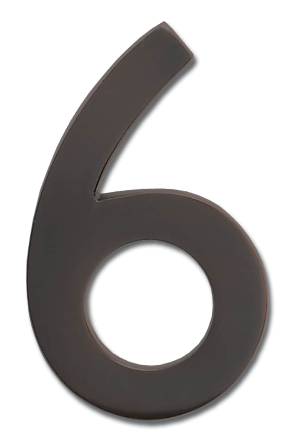 Architectural Mailboxes 3582DC-6 4-in Reflective Dark Aged Copper Number 6