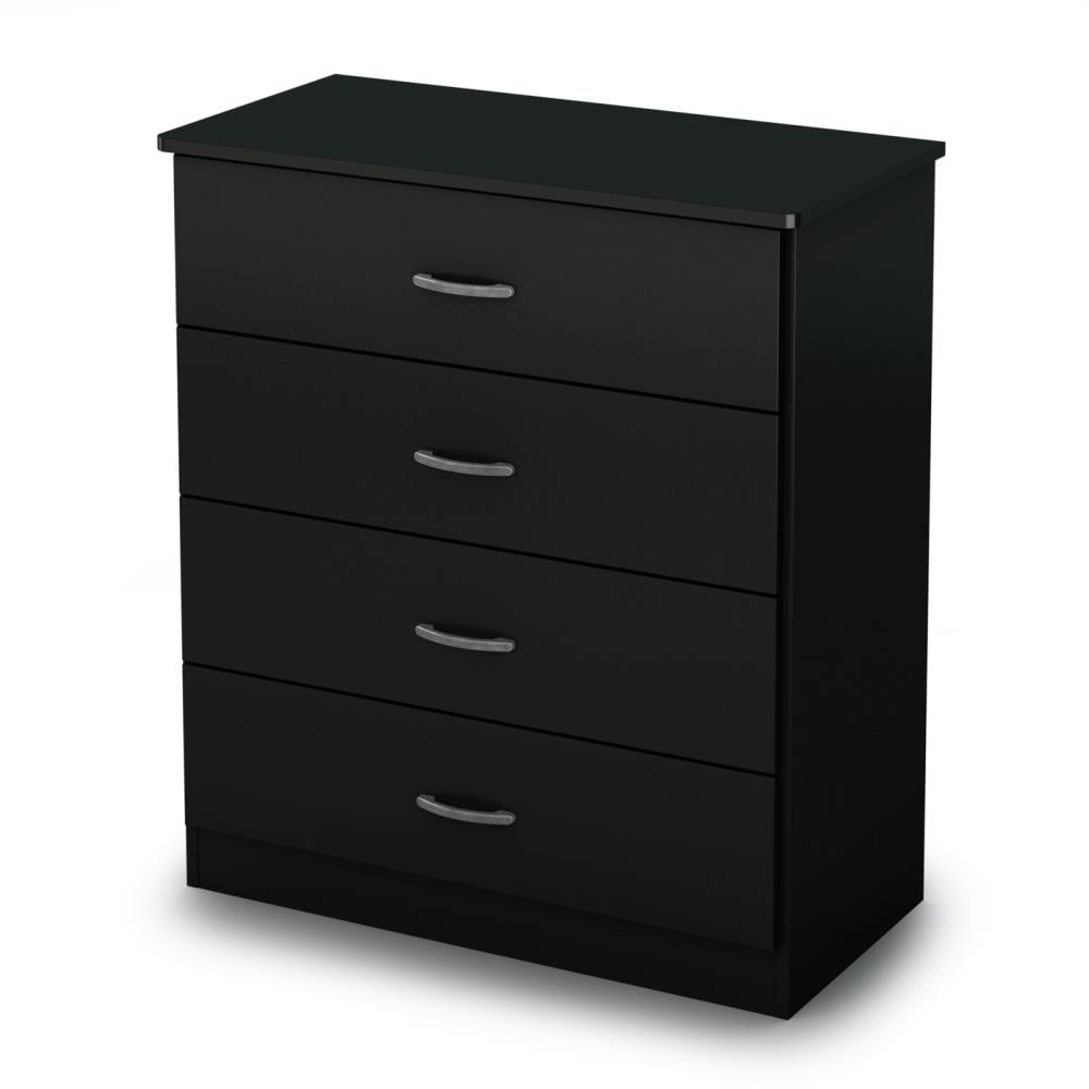 South Shore Furniture Libra Pure Black 4-Drawer Chest at Lowes.com
