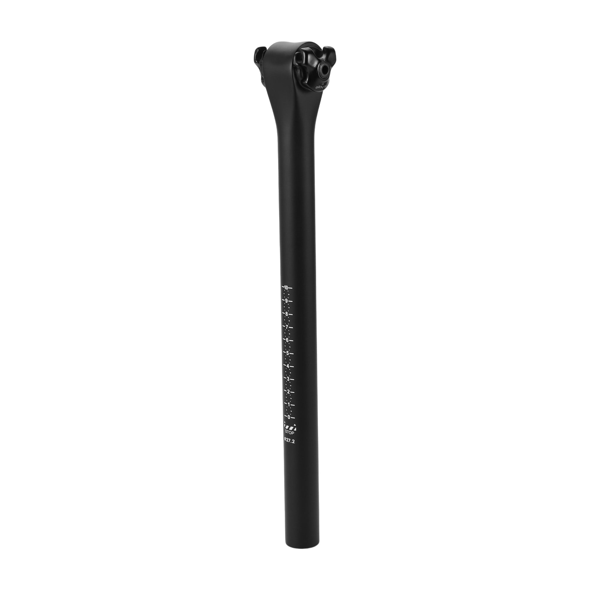 Unique Bargains Bike Seat Posts 27.2x350mm Bike Saddle Post Seat Tube Carbon Fiber Matte Black Lightweight