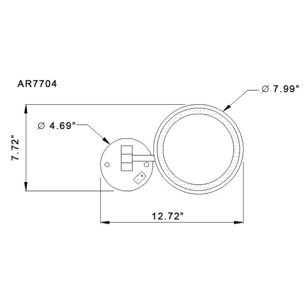 Nameeks NMKS AR7704-CR-3X Makeup-Mirrors - View #4