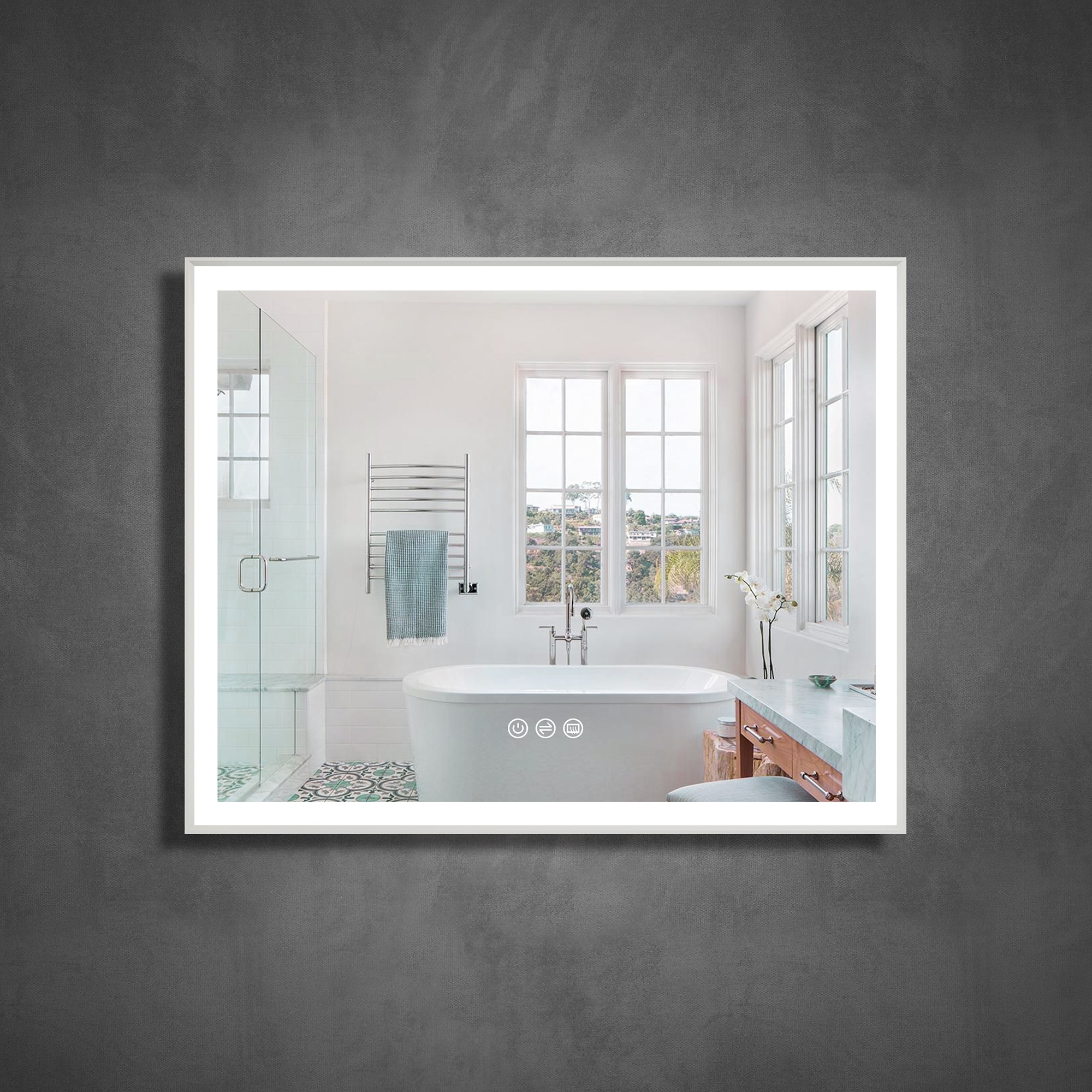 Forclover JSEX2436LM-3B Framed-Bath-Mirrors - View #15