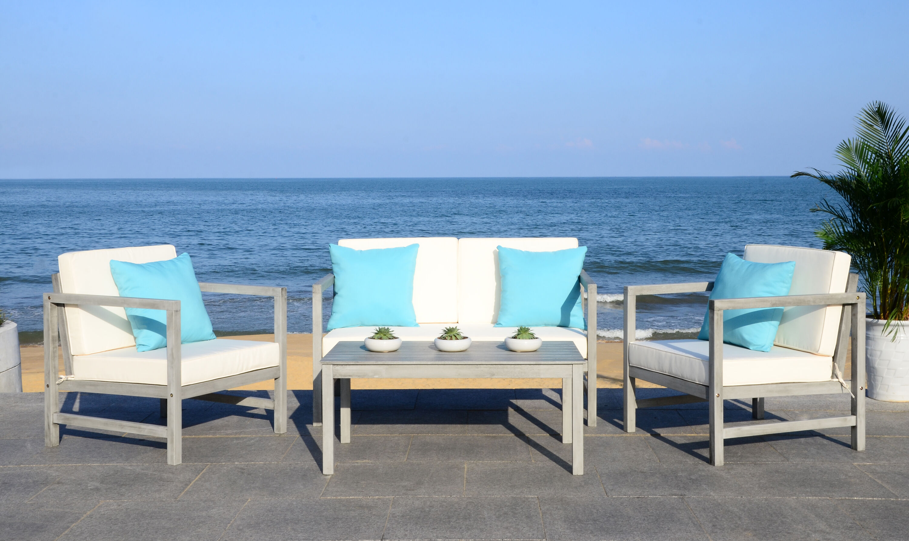 Safavieh PAT7030B Patio-Conversation-Sets - View #2